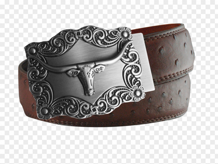 Western Style Belt Buckles Leather Strap PNG