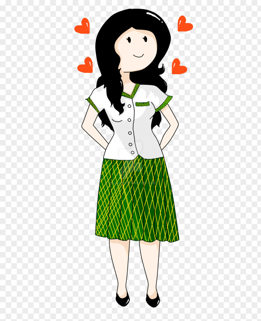 College Girls Dress Human Behavior Cartoon Character PNG
