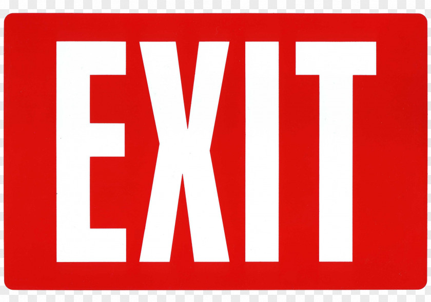 Exit Sign Emergency PNG