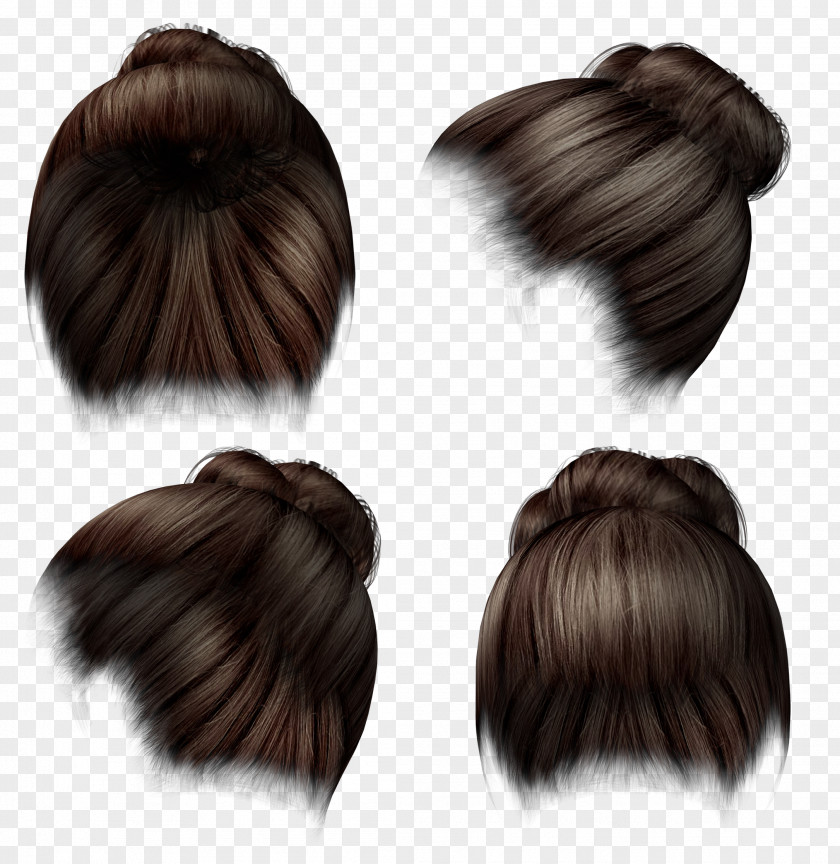 Hair Long Cabelo Black Wig PNG