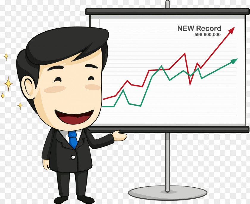 See Chart Business Man Businessperson Illustration PNG