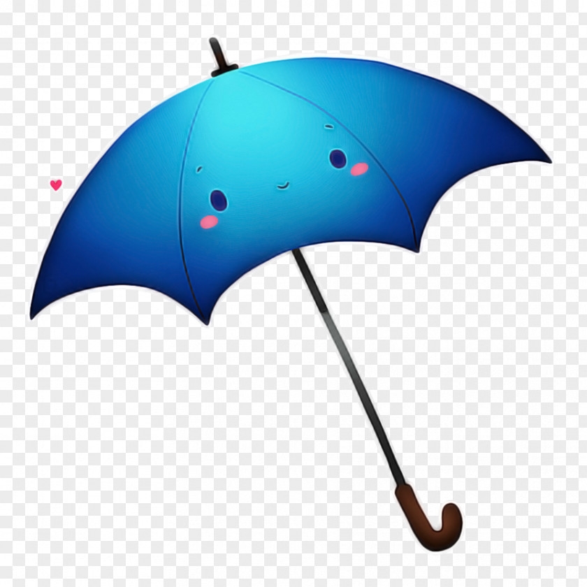 Turquoise Azure Umbrella Cartoon PNG