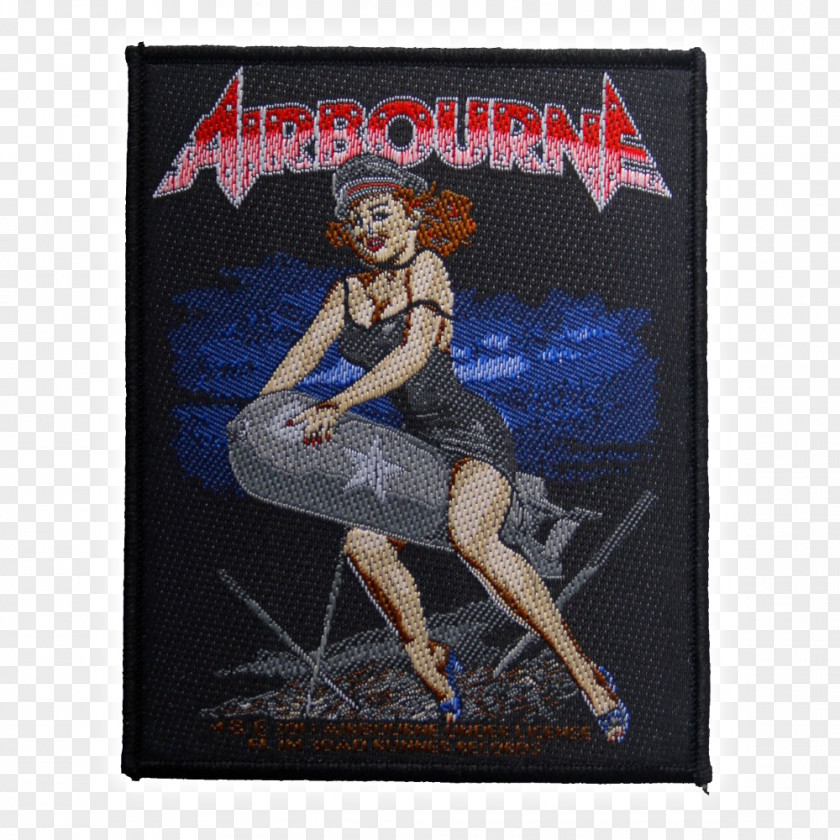 Airbourne Black Dog Barking Patch AC/DC Iron-on PNG
