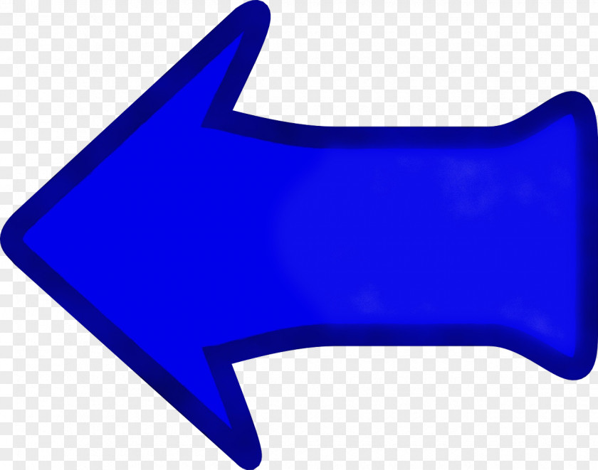 Electric Blue Ink Arrow PNG