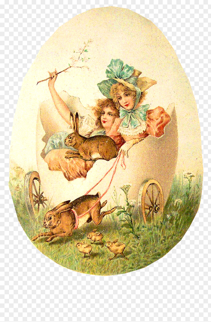 Vintage Postmark Easter Bunny Postcard Post Cards Greeting & Note PNG