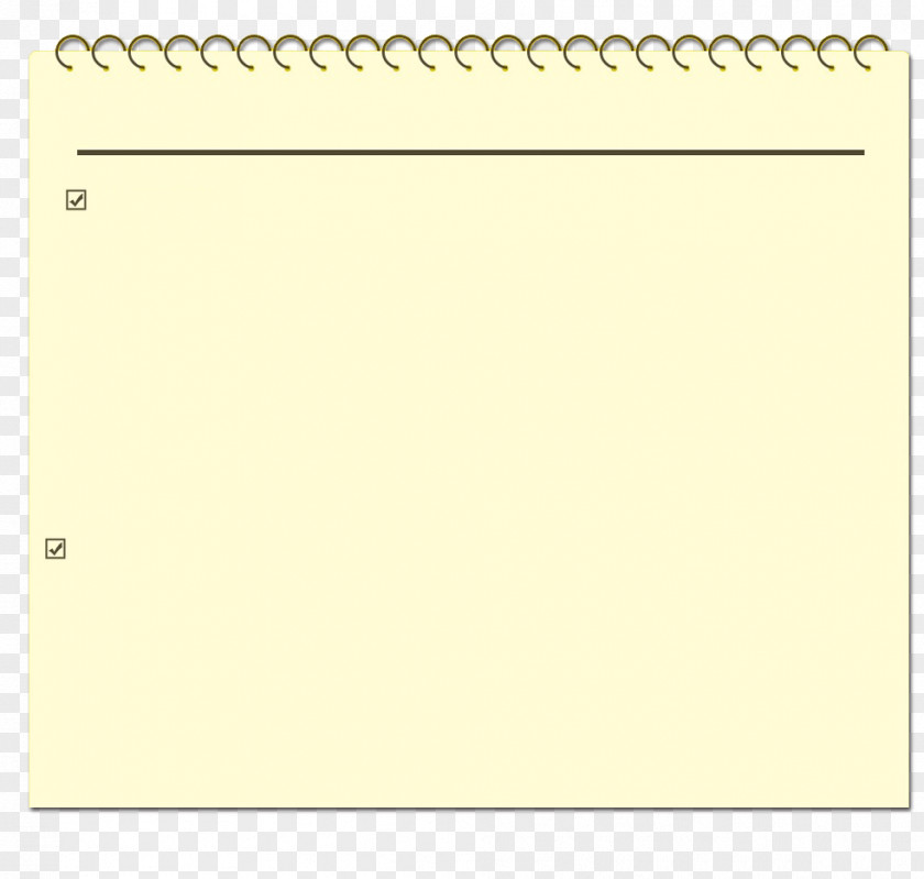 Notebook Paper Yellow Picture Frame Area Font PNG