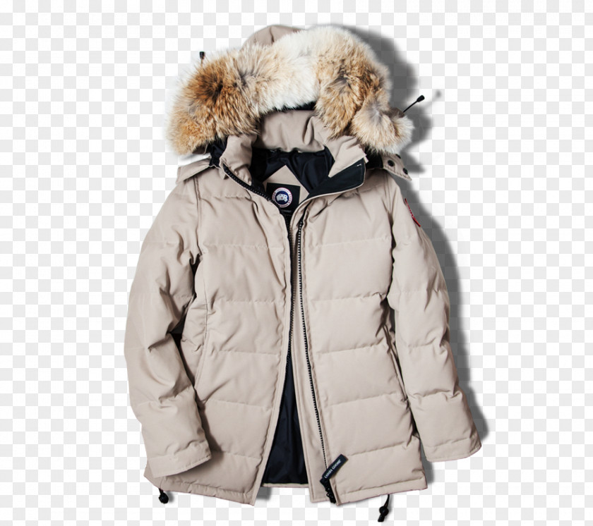 Canada Goose Hood Fur Clothing Coat Jacket PNG