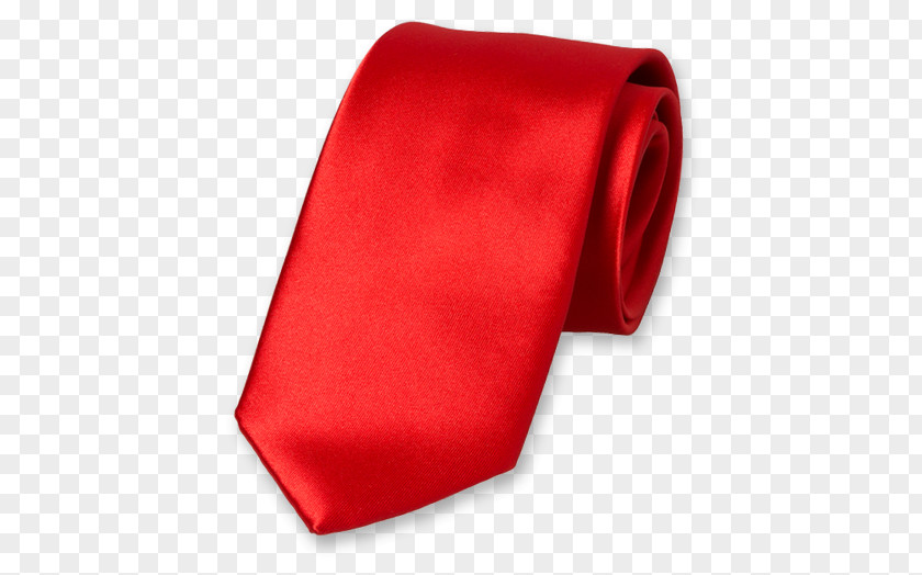 Satin Necktie Polyester Red Microfiber PNG