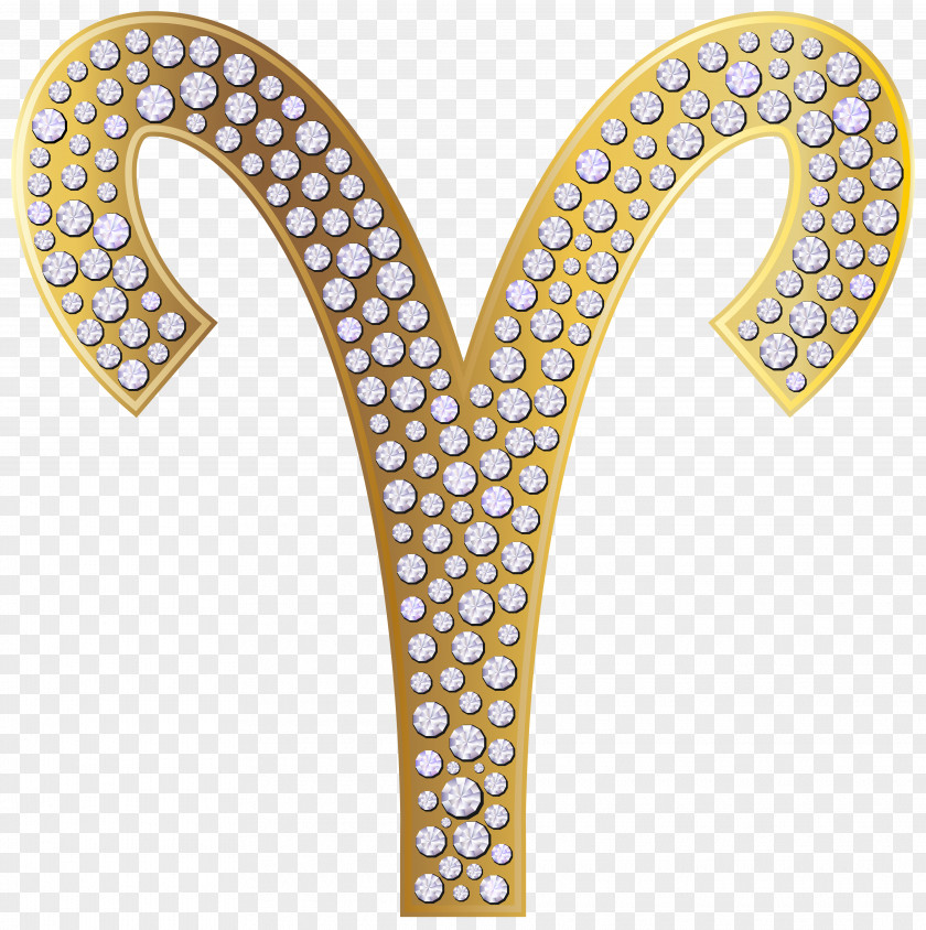 Aries Zodiac Sign Gold Clip Art Image PNG
