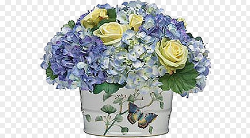 Flower Blue Rose Hydrangea Floral Design Cut Flowers Bouquet PNG