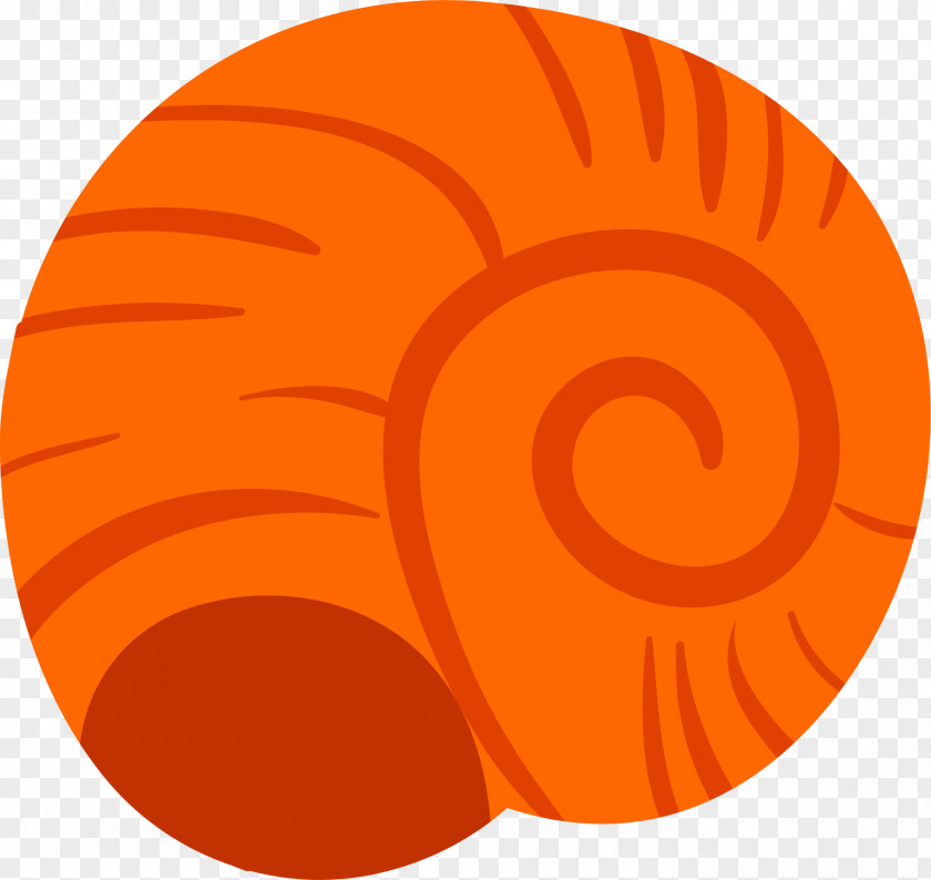 Orange Cartoon Snail Shell Gastropods PNG