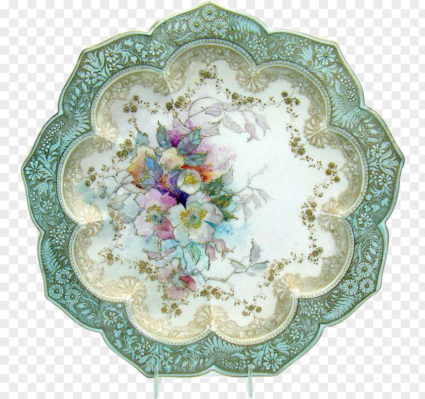 Plate Floral Design Porcelain Saucer Tableware PNG