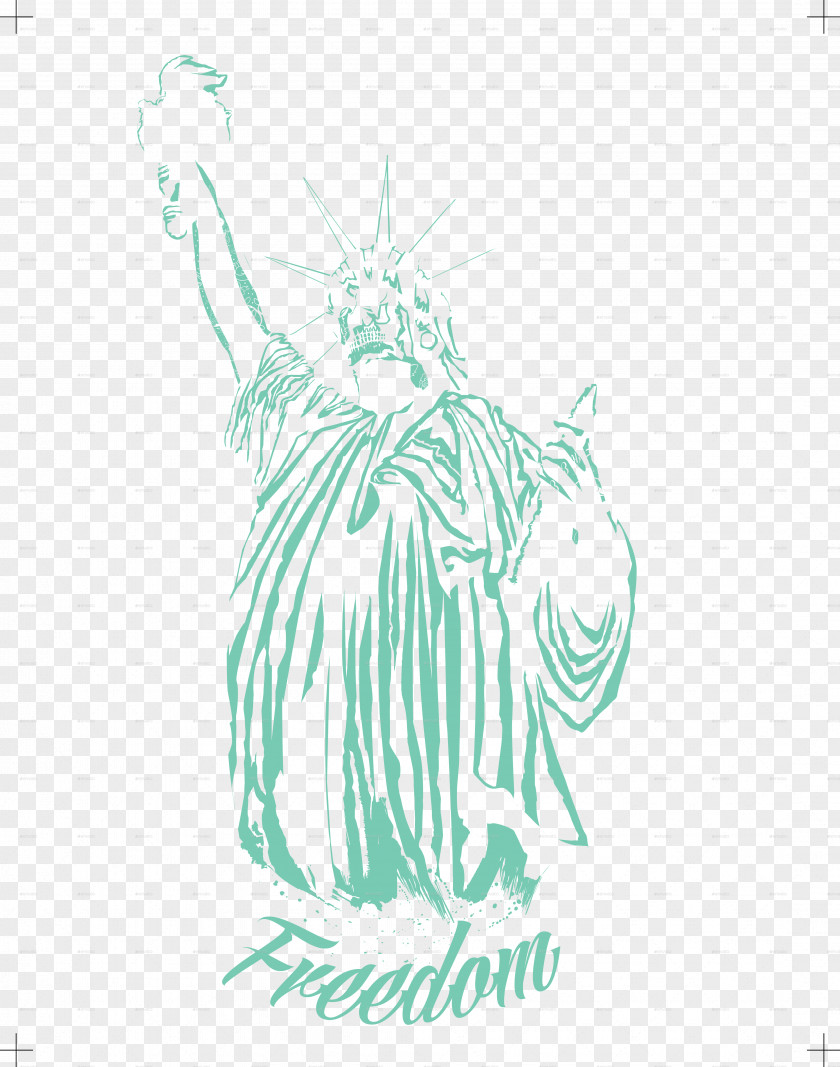 Zipper Isolated Cat Statue Of Liberty T-shirt PNG