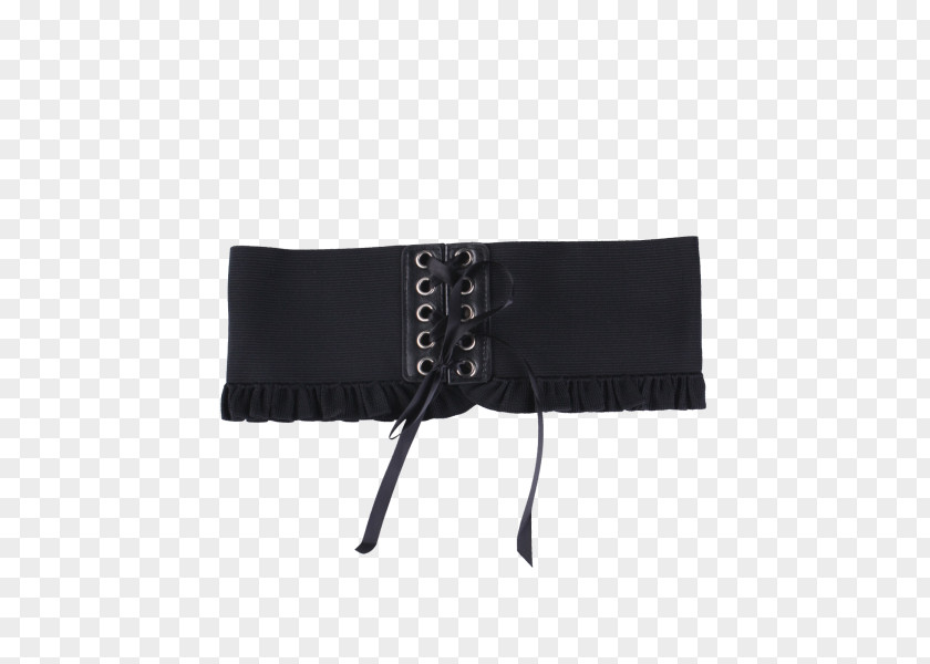 Lace Belt Black M PNG