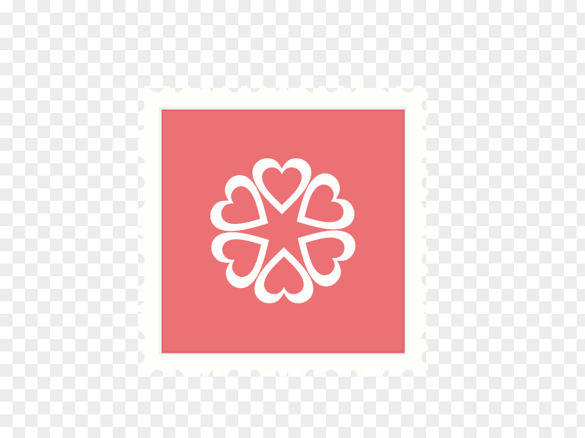 Stamps Style Valentine's Day Scrollbar Web Page Template Logo PNG