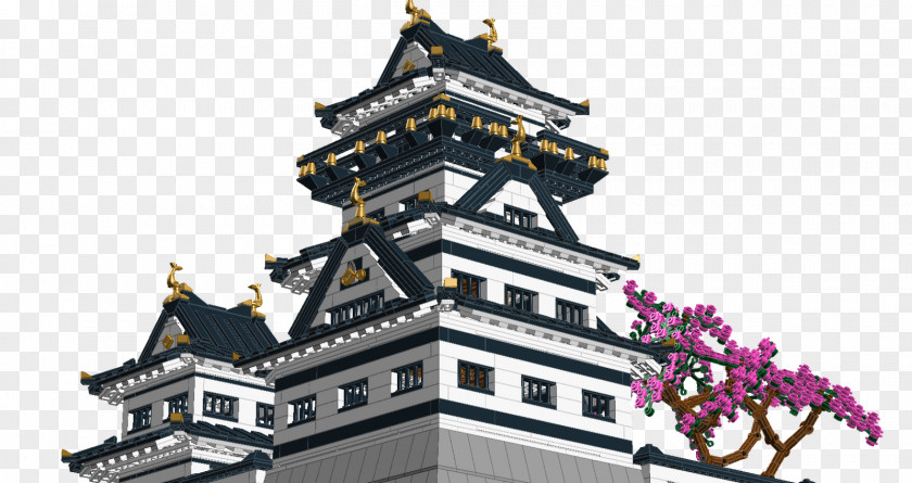 Temple Japanese Pagoda Architecture Facade Castle PNG
