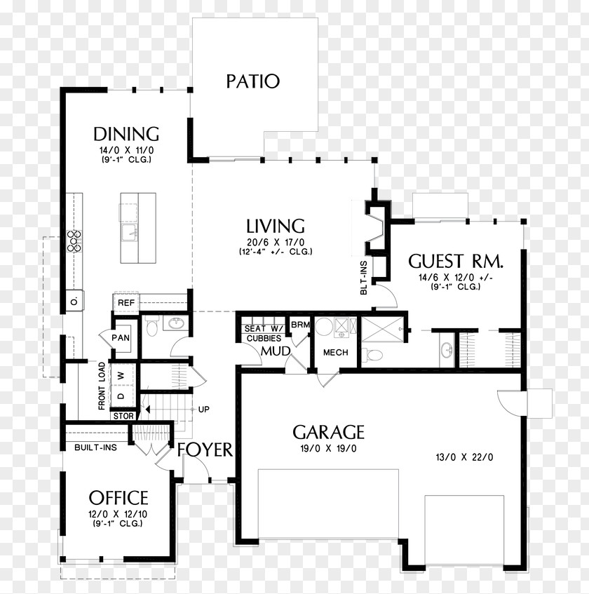 Design Floor Plan Line PNG