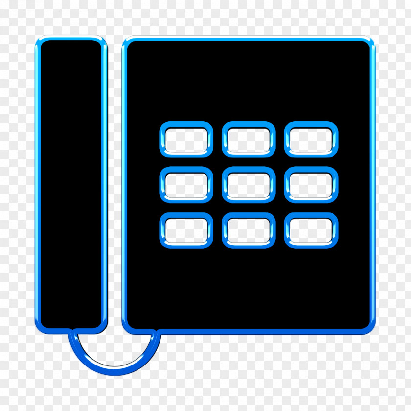 Electric Blue Technology Phone Icons Icon Office Telephone PNG