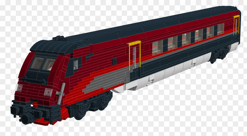 Electric Locomotive Railroad Car Passenger Rail Transport PNG