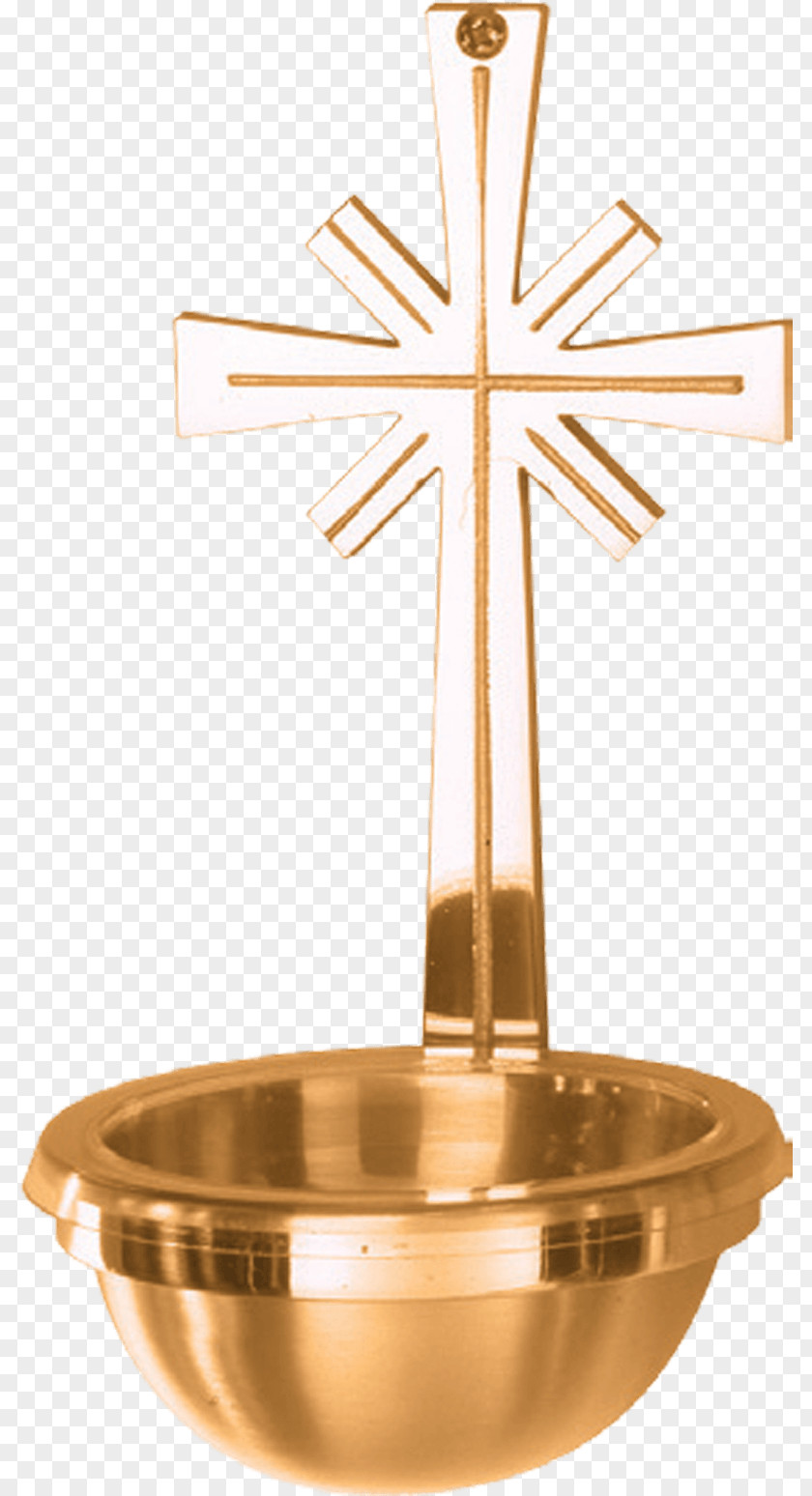 Holy Water Crucifix Brass 01504 Material PNG