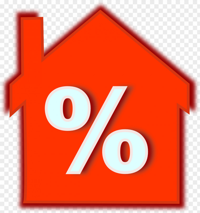 Percent Interest Rate Mortgage Loan Clip Art PNG