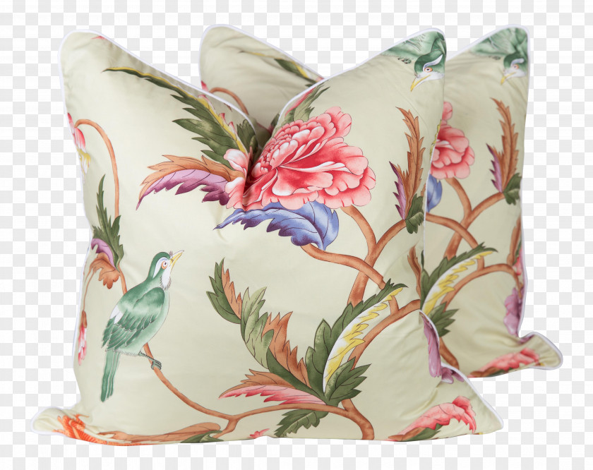 Pillow Throw Pillows Chinoiserie Cushion Yarn PNG