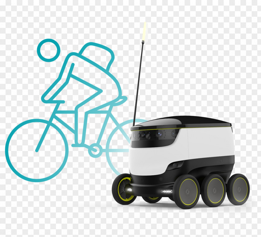 Self-driving Autonomous Robot Delivery Car Mobile PNG