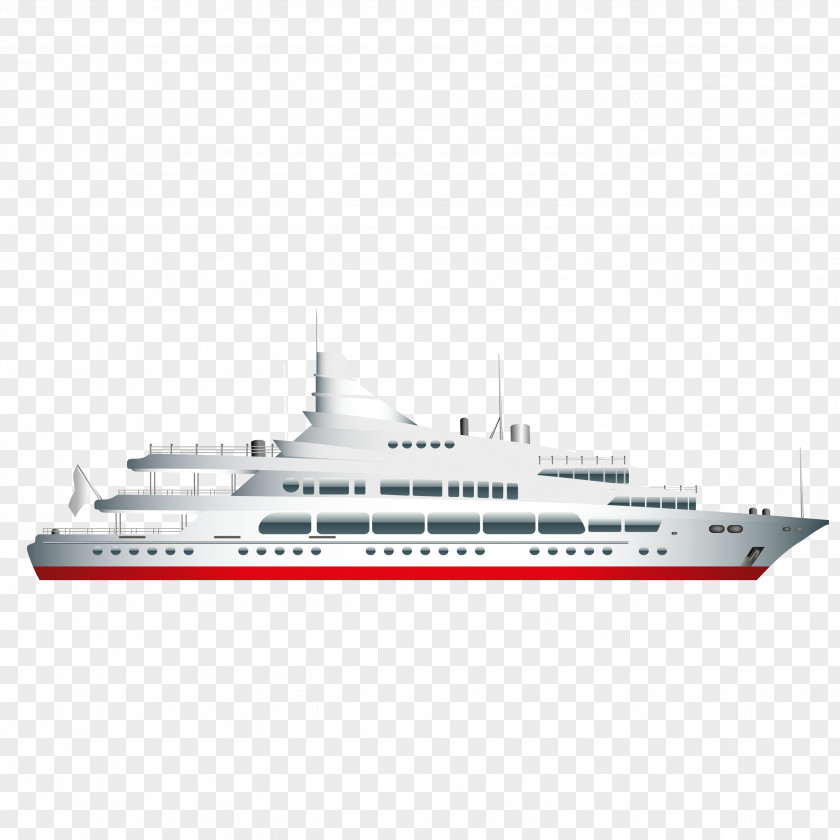 Beautifully Sea Ship Vector Material Yacht Cruise PNG