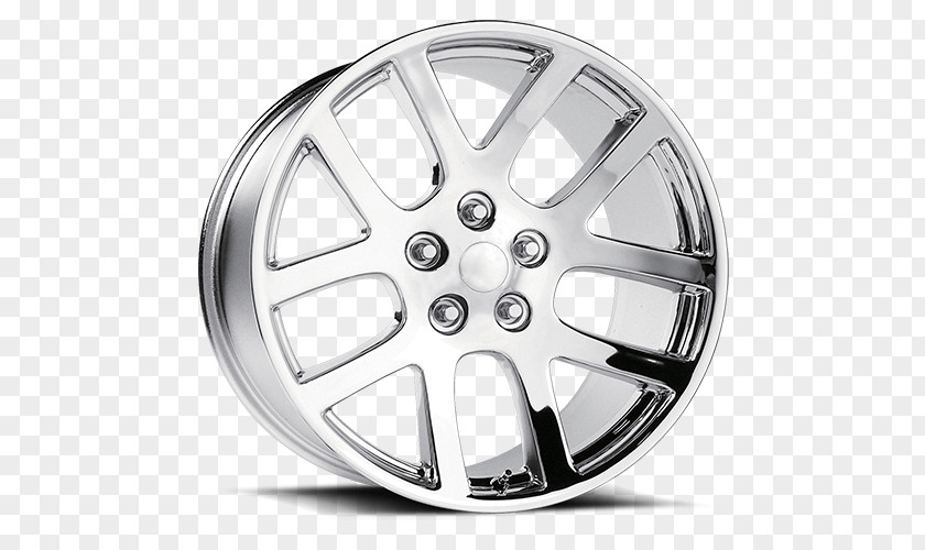 Chromium Plated Alloy Wheel Car Spoke Rim PNG