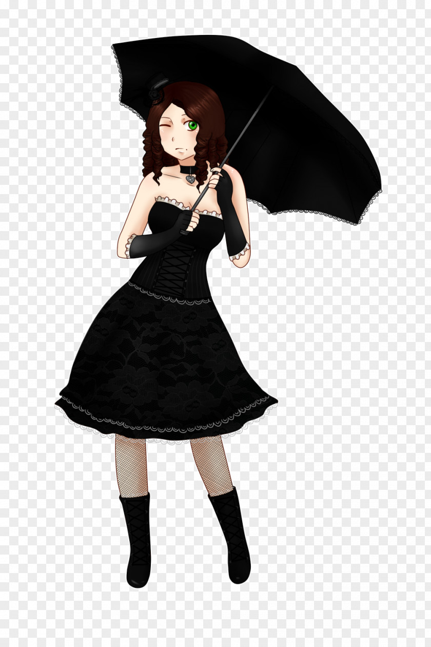 Lace Umbrella Costume Design PNG