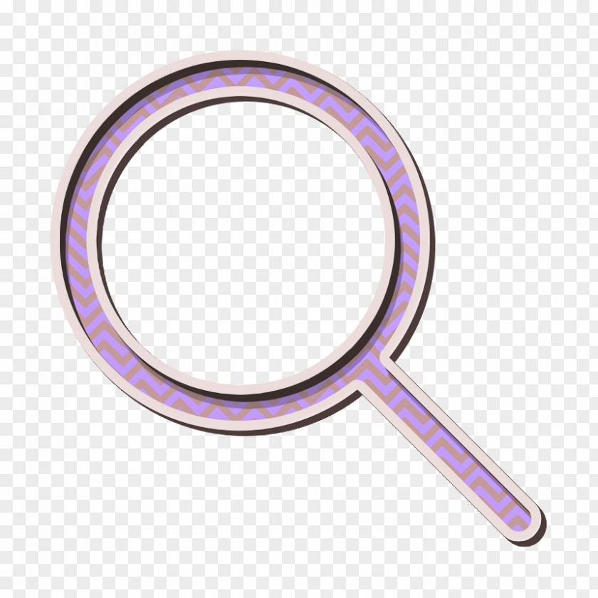Magnifier Mirror App Icon Interface Internet PNG