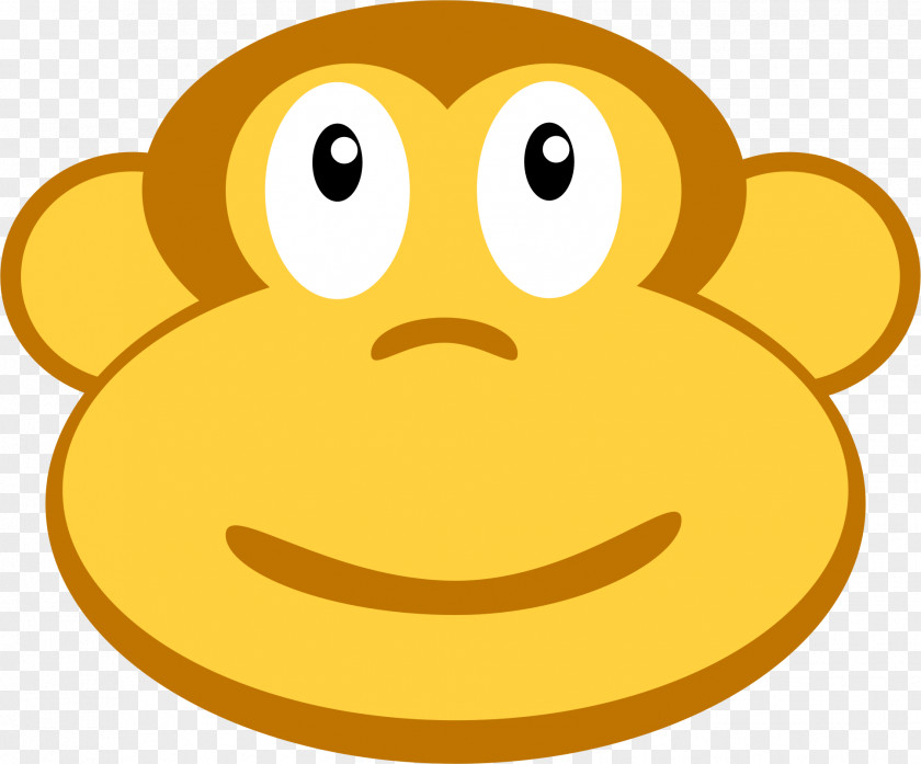Monkey Clipart Smiley Emoticon Snout Clip Art PNG