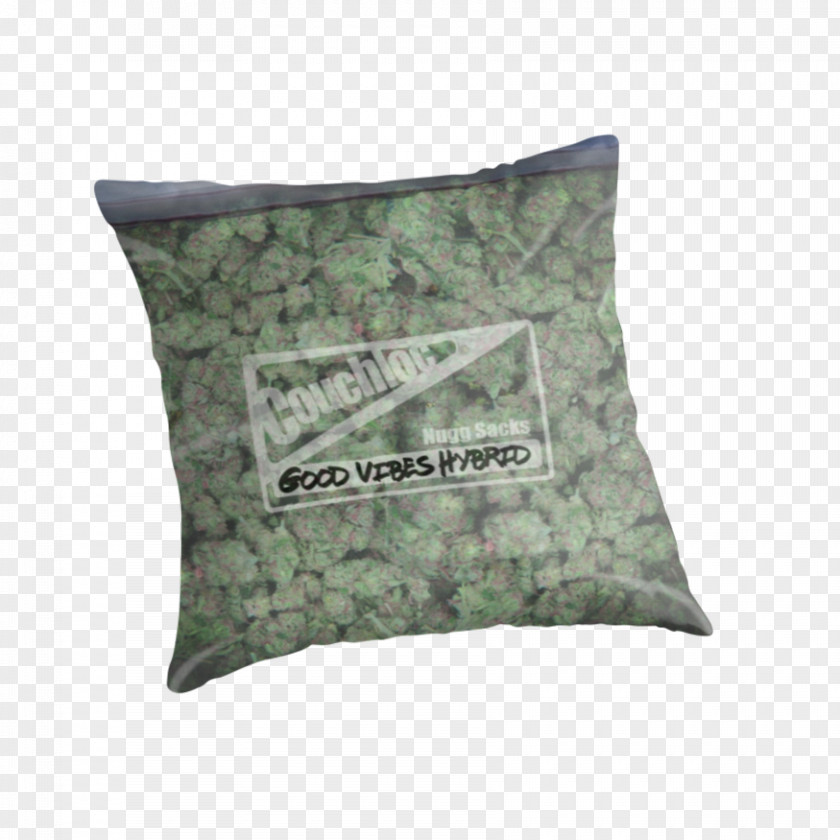 Weed Kush Cannabis Sativa Pillow Bag PNG