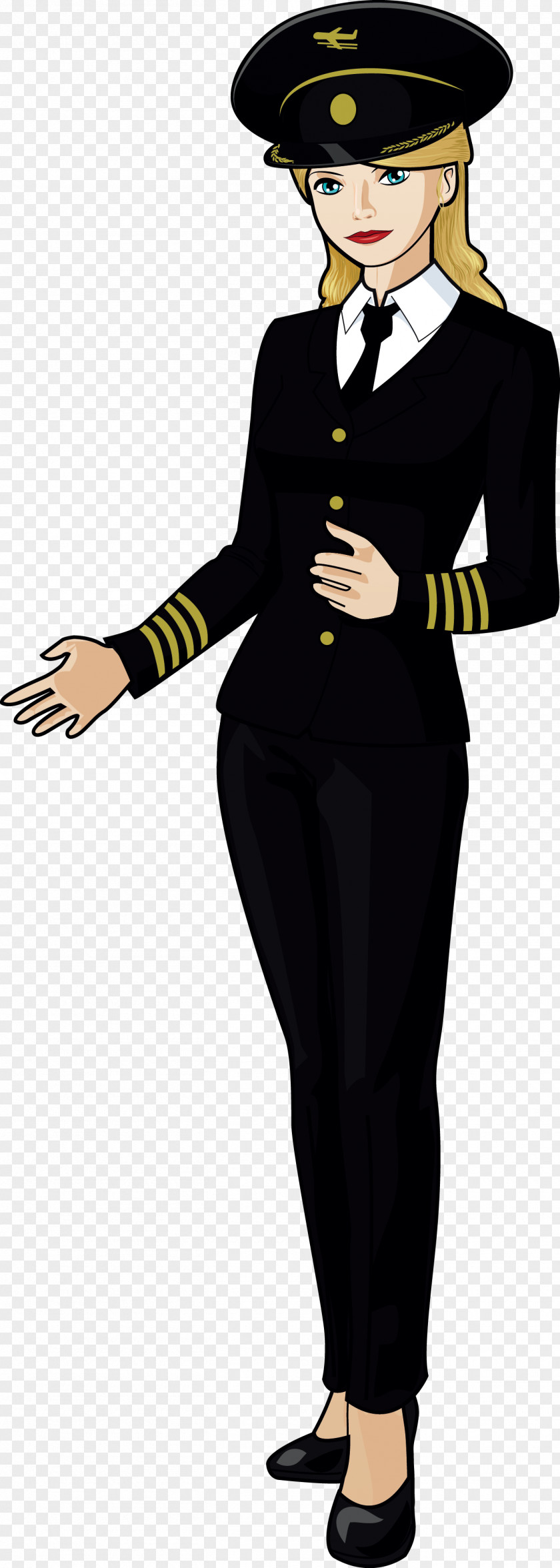 A Beautiful Woman In Military Uniform Airplane 0506147919 Female Clip Art PNG