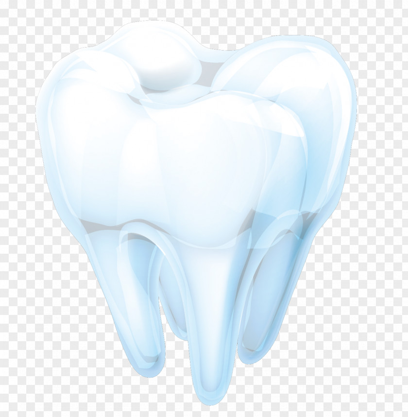 Cartoon Light Blue Teeth Vector Tooth PNG