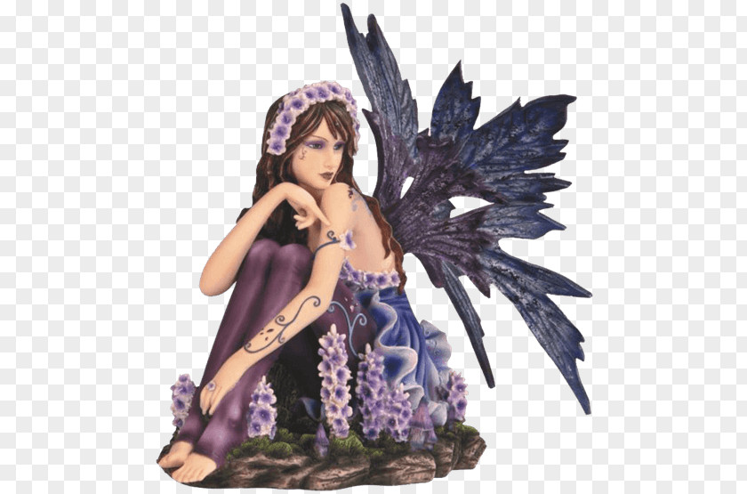 Fairy The With Turquoise Hair Figurine Statue Fantasy PNG