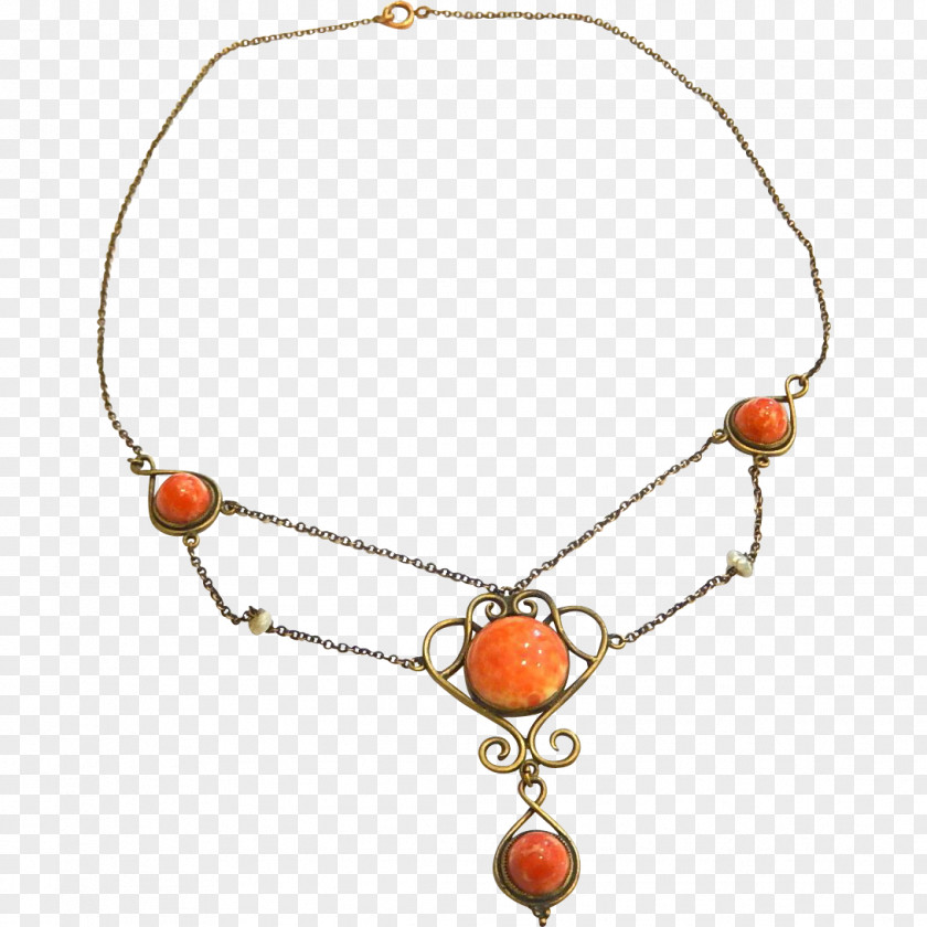 Necklace Bead Gold-filled Jewelry Art Nouveau Jewellery PNG