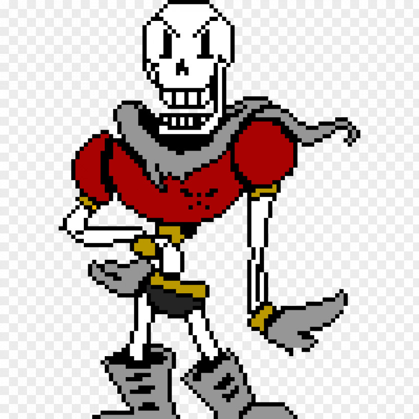 Papyrus Sprite Pixel Art Undertale Deltarune Image PNG