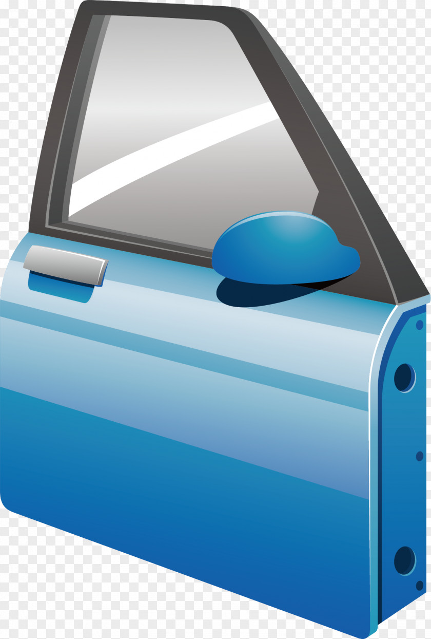 Blue Door Car Automotive Design PNG
