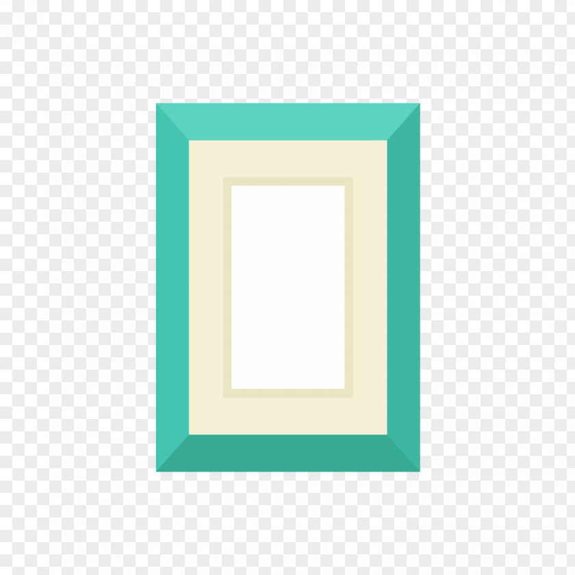 Gray Green Frame Picture Turquoise Area Pattern PNG