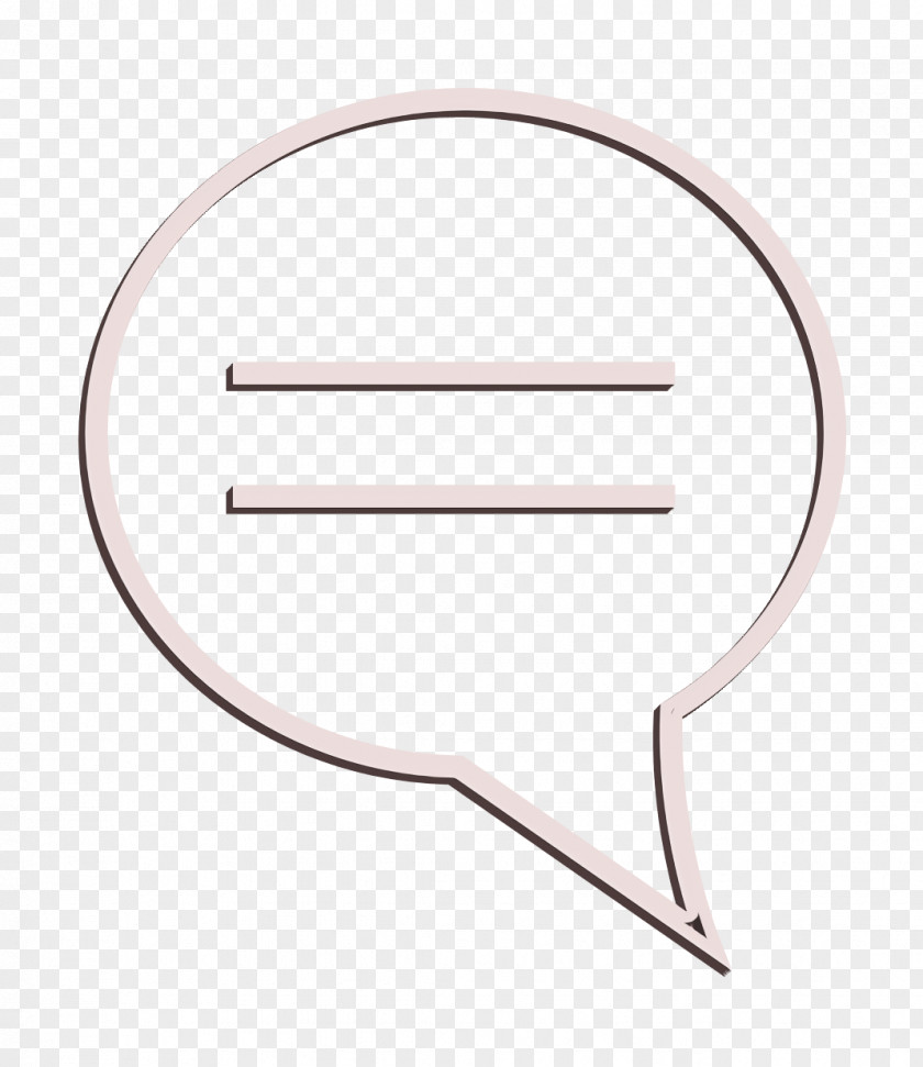 IOS7 Set Lined 1 Icon Speech Bubble Chat PNG
