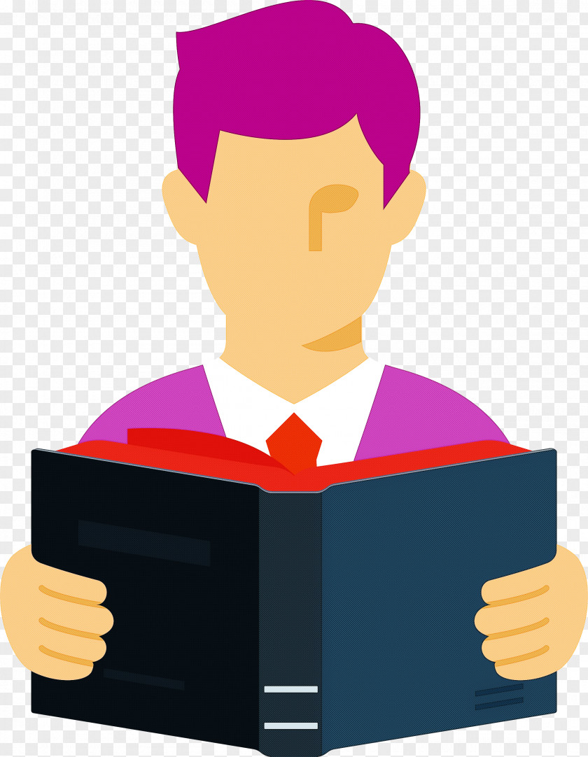 Teacher Reading Book PNG