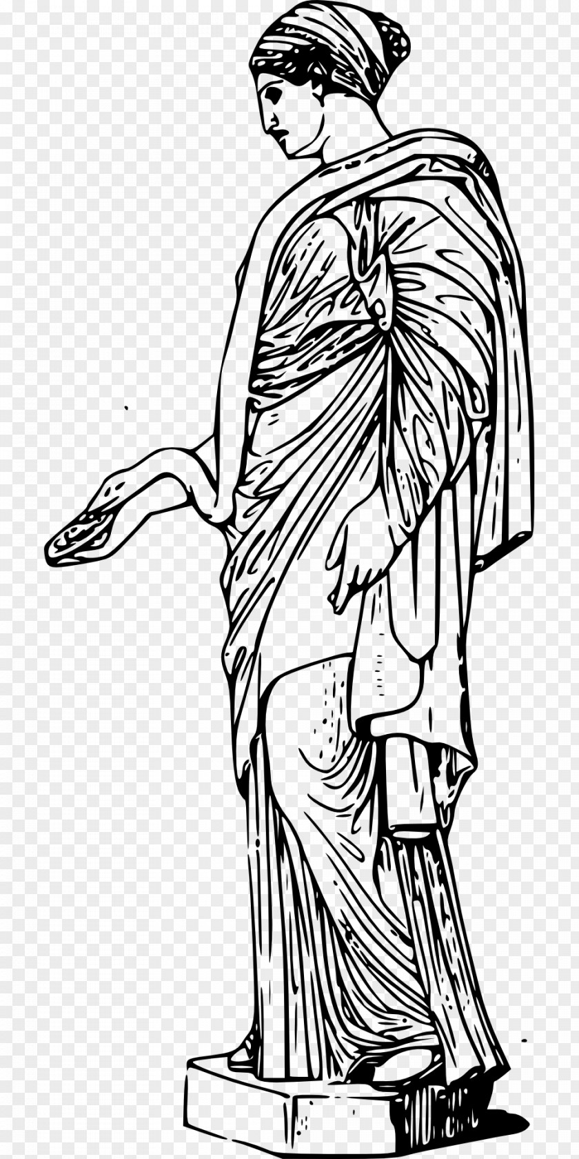 Toga Ancient Greek Sculpture Statue Clip Art PNG