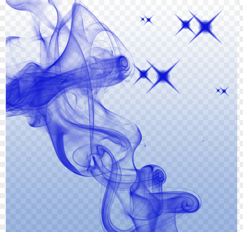 Blue Smoke Background Material PNG smoke background material clipart PNG