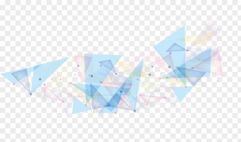 Colorful Vector Polygon Triangle Geometry PNG