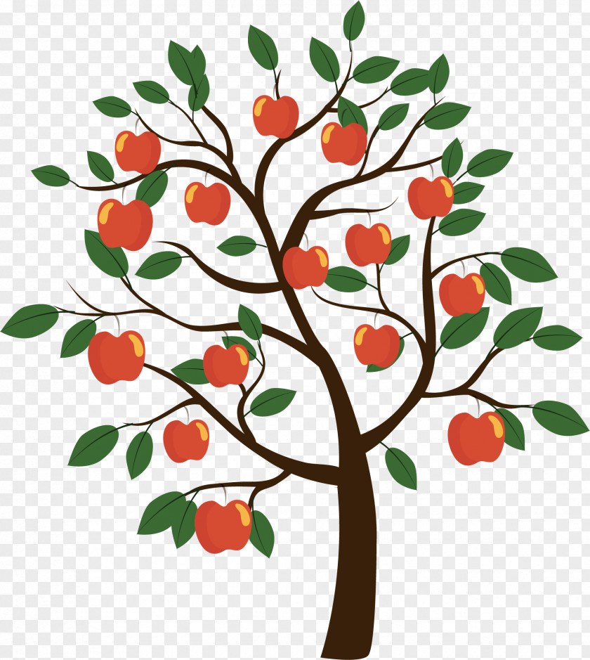 Vector Apple Tree Fruit Euclidean PNG