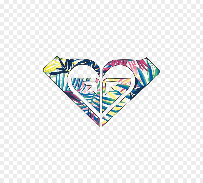 Creative Heart Graffiti Bumper Sticker Decal Roxy Logo PNG Image - PNGHERO