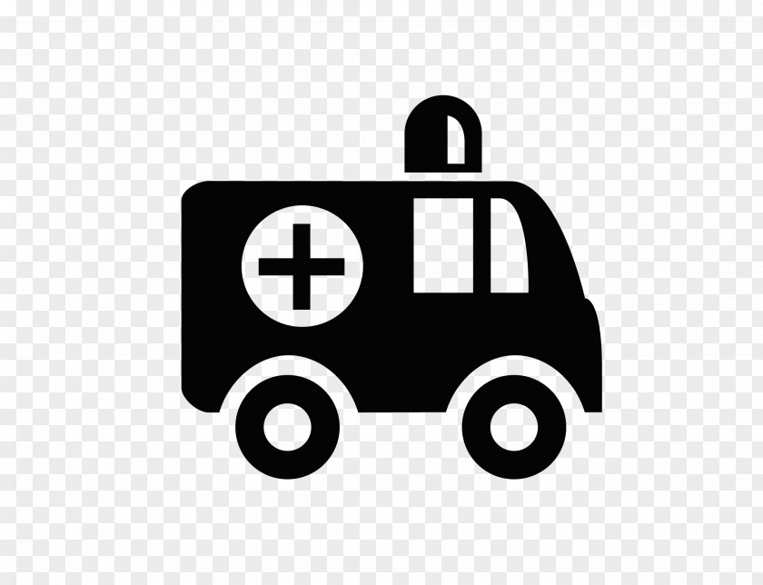 Flat Black Ambulance Icon Apple Image Format PNG