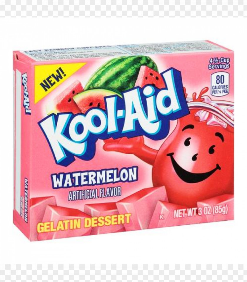 Kool-Aid Strawberry Gelatin Dessert Punch PNG