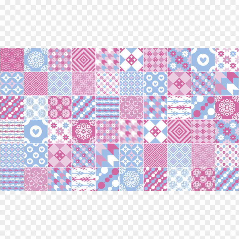 Line Patchwork Pink M Pattern PNG
